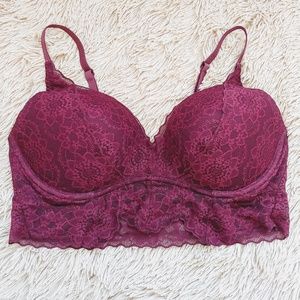 PINK Maroon Bralette